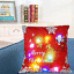 100Christmas LED lights Linen Pillow Case Cushion Cover Home Decor Bed Sofa Case   172974472415